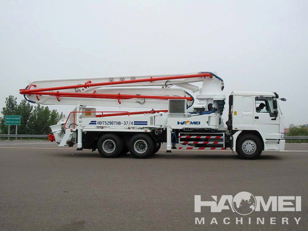 HDT5291THB-37/4 Portable Truck Mounted Concrete Pump Truck