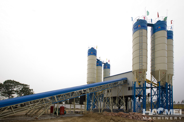 HZS120 concrete batching plant