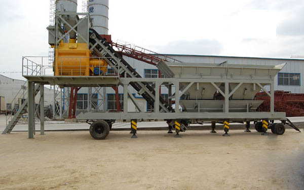 25m3/h portable concrete plant