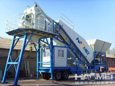 Portable concrete batching plant