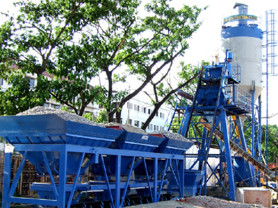 YHZS25 ready-mixed mobile concrete batching plant