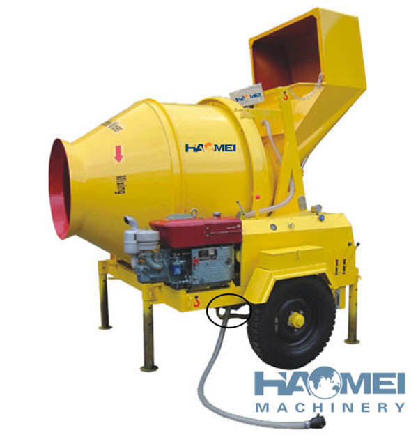 small construction mini automatic diesel cement concrete mixer